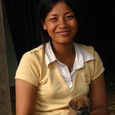 Cambodian Girl and Her Puppy