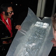 Breaking open the Ice Luge