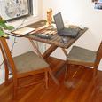 Folding Table and Four Kitchen Chairs